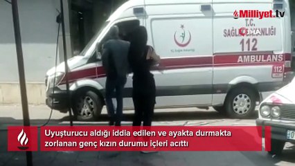 Genç kızın hali yürekleri sızlattı