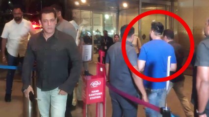 Salman Khan Arrives With Full Security At Airport