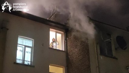 Un bâtiment totalement déclassé par le feu et les eaux à Schaerbeek