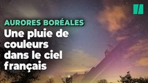 Images spectaculaires des aurores boréales dans le ciel français