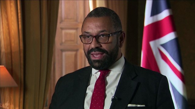 James Cleverly confirms the British embassy in Khartoum has been temporarily closed as drone footage shows smoke rising above the city