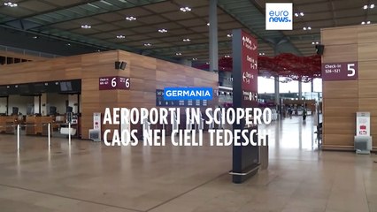 Berlino cancella tutte le partenze. Braccio di ferro a terra e caos nei cieli tedeschi