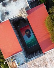 हॅपी बर्थडे सचिन जबरा फॅन नं साकारलं भव्य पेटिंग_1