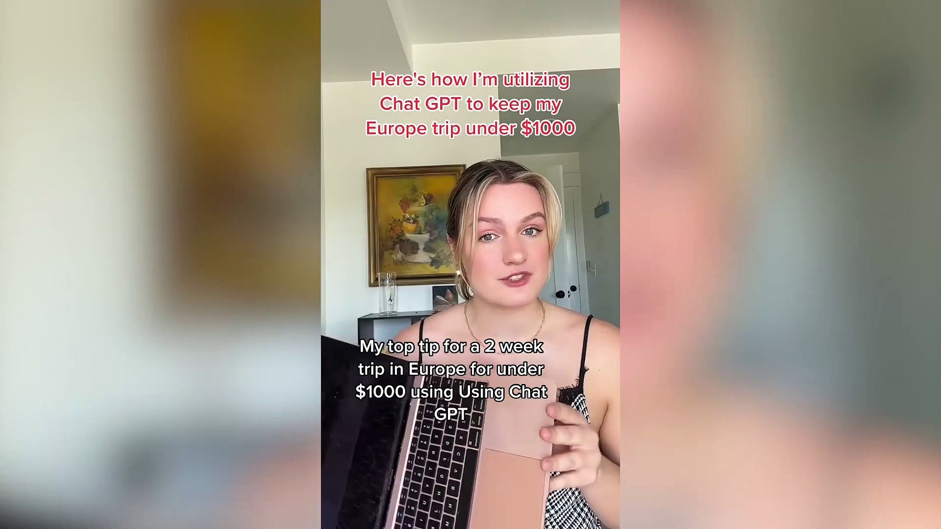 ⁣Travel expert uses ChatGPT to plan entire European backpacking trip - on $1k budget