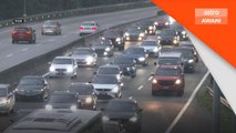 Bilangan kenderaan dijangka bertambah petang ini