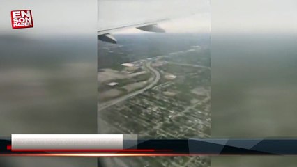 ABD'de kuş uçağa çarpınca motor alev aldı