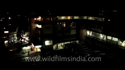 Shillong city view at night