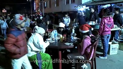 Visitors enjoying food at Food Bazaar of Nagaland