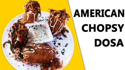 Chopsy Dosa With American Tadka Rare Desi Dish at Khau Galli Mumbai