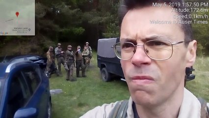 1 of 2 Pointing guns at me next to Grotniki immigration center as promissed under MKultra case will