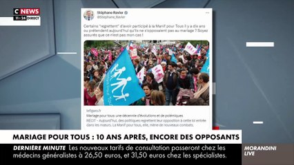 Dix ans après le vote, le sénateur Stéphane Ravier explique dans "Morandini Live" pourquoi il est toujours opposé au mariage pour tous: "Le mariage doit être réservé à un homme et une femme" - Regardez