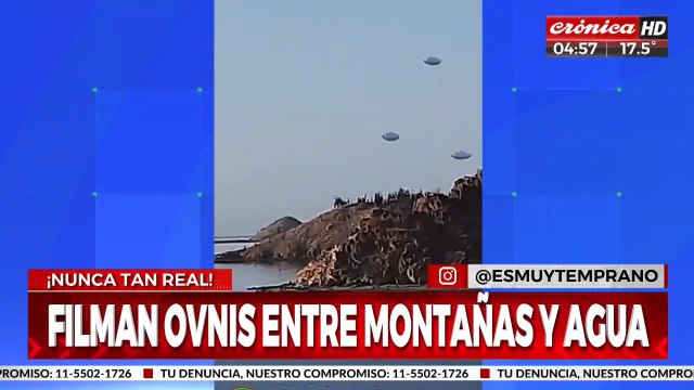 Filman OVNIS saliendo de un cuerpo de agua