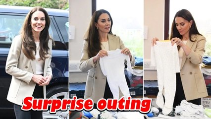 TODAY, Princess Kate suddenly appeared at The Baby Bank with a simple outfit