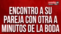 Encontró a su pareja con otra... ¡a minutos de la boda!