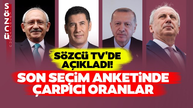 Ertan Aksoy Son Seçim Anketi Verilerini Sözcü TV'de Açıkladı! İşte Anketlerde Son Durum