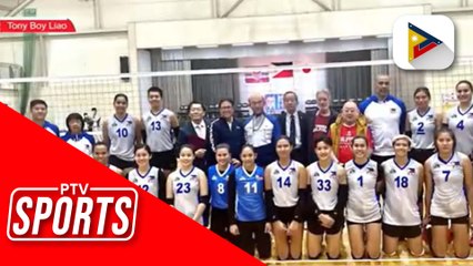 Pinay Volleybelles panalo vs. Ashiys University sa isang friendly tournament