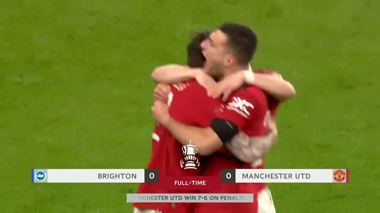 Highlights Brighton 0 (6) vs 0 (7) Manchester United _Emirates FA Cup 2023