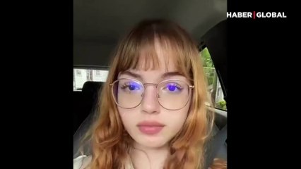 Şaşırtan anlar: Genç kadın saçları bozulmasın diye böyle yapıştırdı