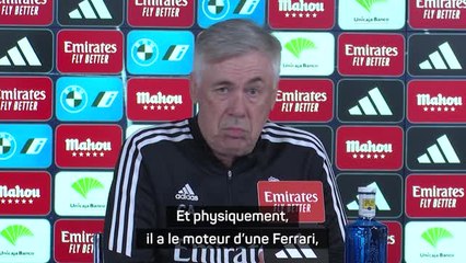 Real Madrid - Ancelotti : "Camavinga a le moteur d'une Ferrari, pas d'une Cinquecento"