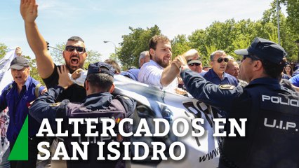 Seguidores de Primo de Rivera se enfrentan a la Policía en el cementerio de San Isidro