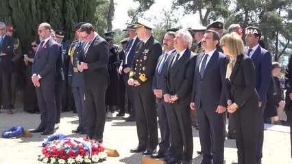 Fransız ve İngiliz Anıtı'nda tören düzenlendi