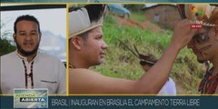 Indígenas brasileños inauguran campamento Tierra Libre
