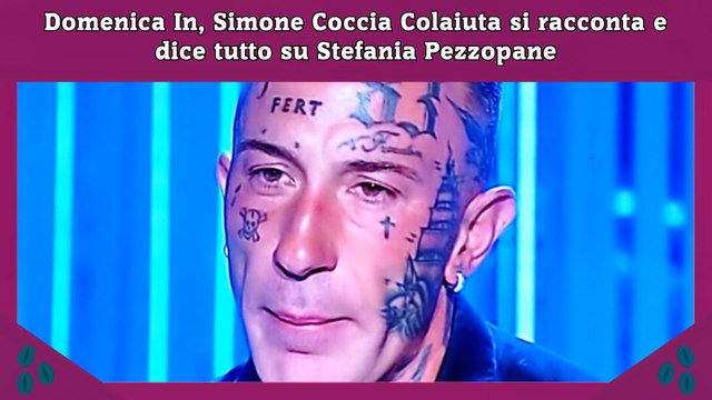 Domenica In, Simone Coccia Colaiuta si racconta e dice tutto su Stefania Pezzopane