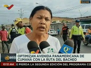 Avenida Panamericana de Cumaná es optimizada con trabajos de bacheo para beneficio de 270 familias