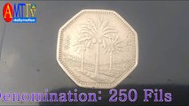 Iraq 250 Fils Rare Asian Coins / 250 Iraqi Fils Coin / 250 Fils / iraq 250 fils coin value