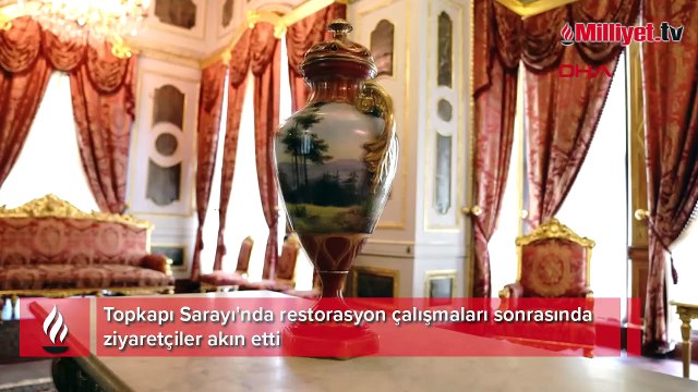 Topkapı Sarayı'nda restorasyon çalışmaları sonrasında ziyaretçiler akın etti