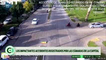 Las impactantes imágenes registradas por las cámaras de seguridad de la Capital tucumana