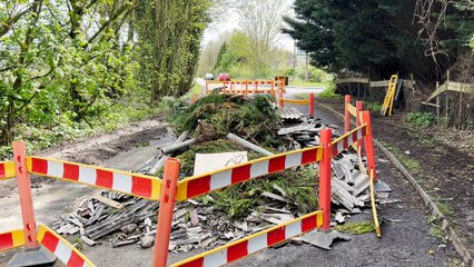 Asbestos dumped in Abbots Hill, Ospringe
