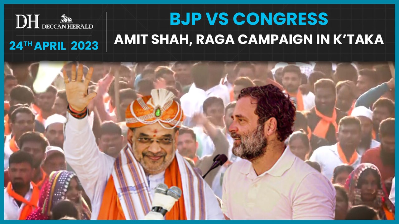 Amit Shah holds roadshow in Old Mysuru region, Rahul Gandhi interacts with sugarcane farmers in Belagavi