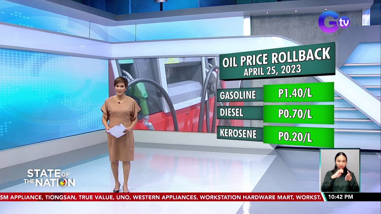 Oil price rollback | SONA