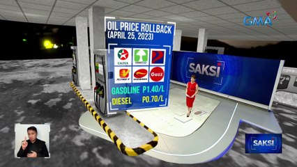 Oil price rollback, ipatutupad na bukas | Saksi