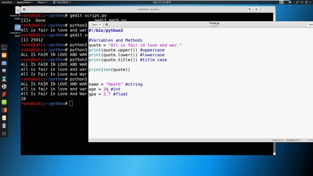 Security Academy Practical Ethical Hacking - Variables and Methods