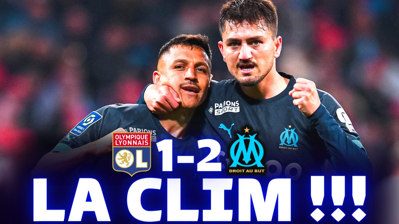  L'OM CLIMATISE L'OL et reste 2ème de LIGUE 1 (Lyon - Marseille 1-2)