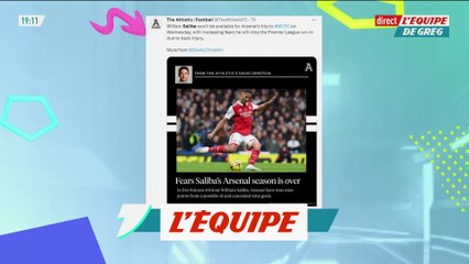 William Saliba (Arsenal) n'est pas assuré de reprendre avant la fin de saison - Foot - ANG