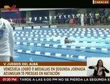 Venezuela sumó 9 preseas doradas y lleva 15 en la categoría de natación en los Juegos del Alba