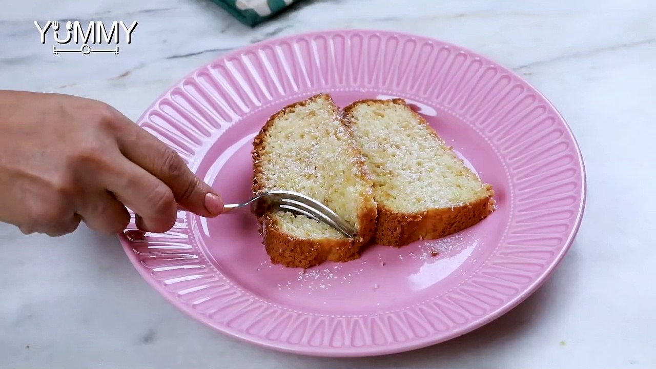 طريقة كيكة الليمون بالزبادي بالفيديو