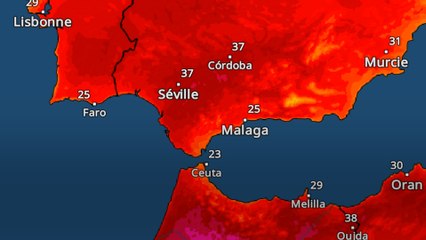 Canicule historique en Espagne, jusqu’à 40 °C attendus en Andalousie