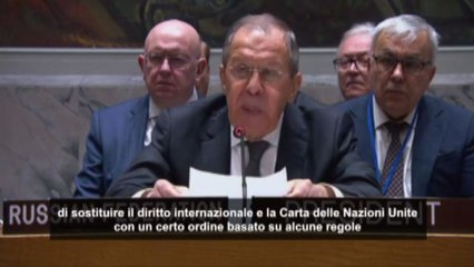 Ucraina, Lavrov: ormai l'Onu è in profonda crisi