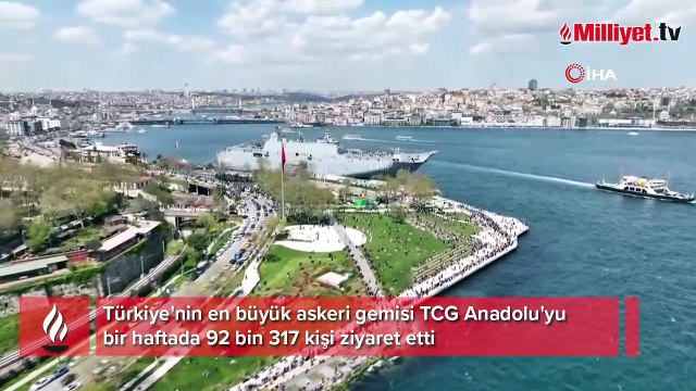 TCG Anadolu'yu bir haftada ziyaret eden kişi sayısı belli oldu