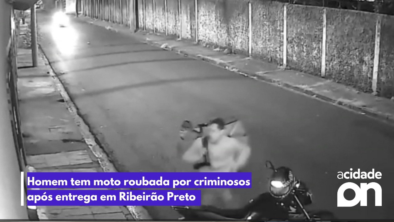Homem tem moto roubada por criminosos após entrega em Ribeirão Preto