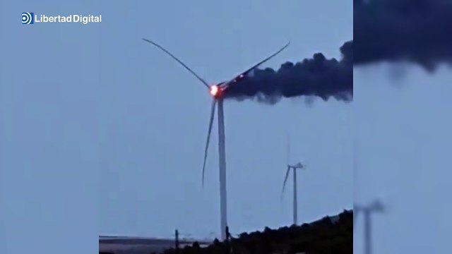 Desastres en molinos eólicos en España