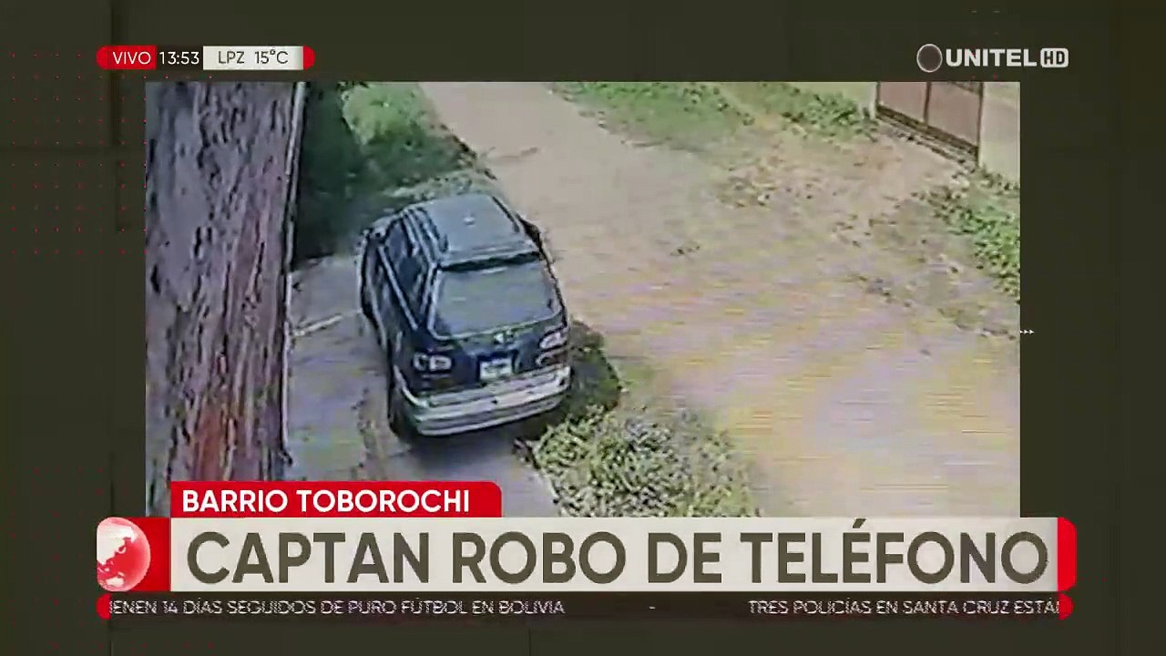 Cámaras graban a sujeto robando celular de un vehículo estacionado