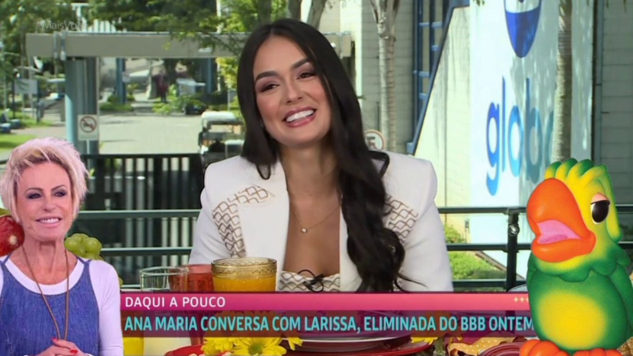 Larissa Santos no Mais Você com Ana Maria Braga