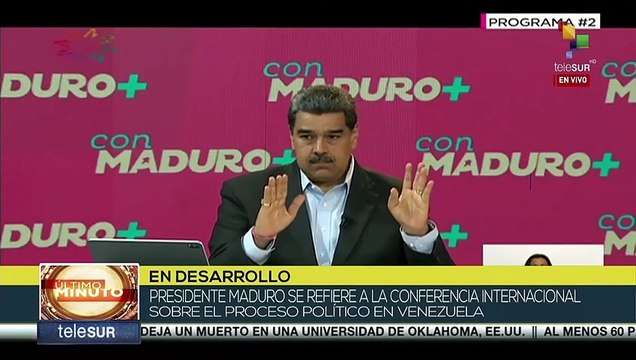 No aceptamos menos de esa Conferencia de Bogotá, el levantamiento de todas las sanciones