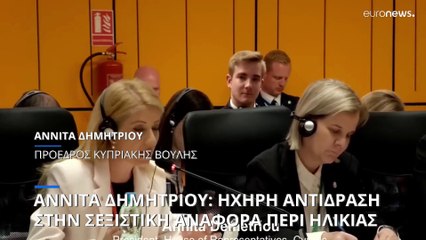 Αννίτα Δημητρίου: Ηχηρή απάντηση στην σεξιστική φραστική επίθεση του προέδρου της τουρκικής βουλής