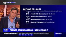 Festival de Cannes et Roland-Garros cibles de la CGT: 